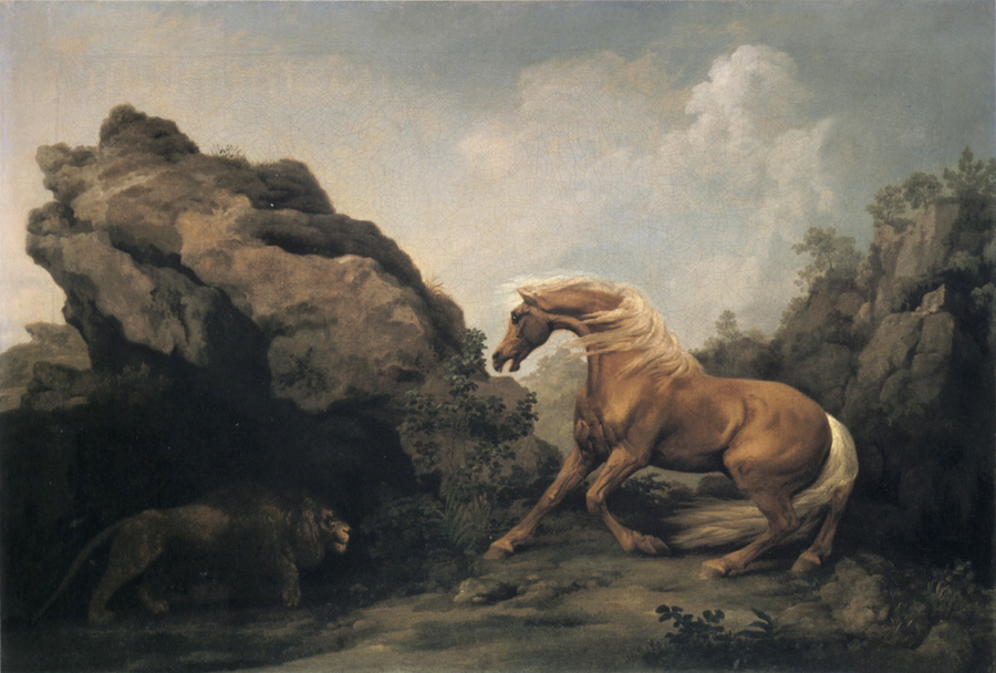 Horse Frightened by a lion